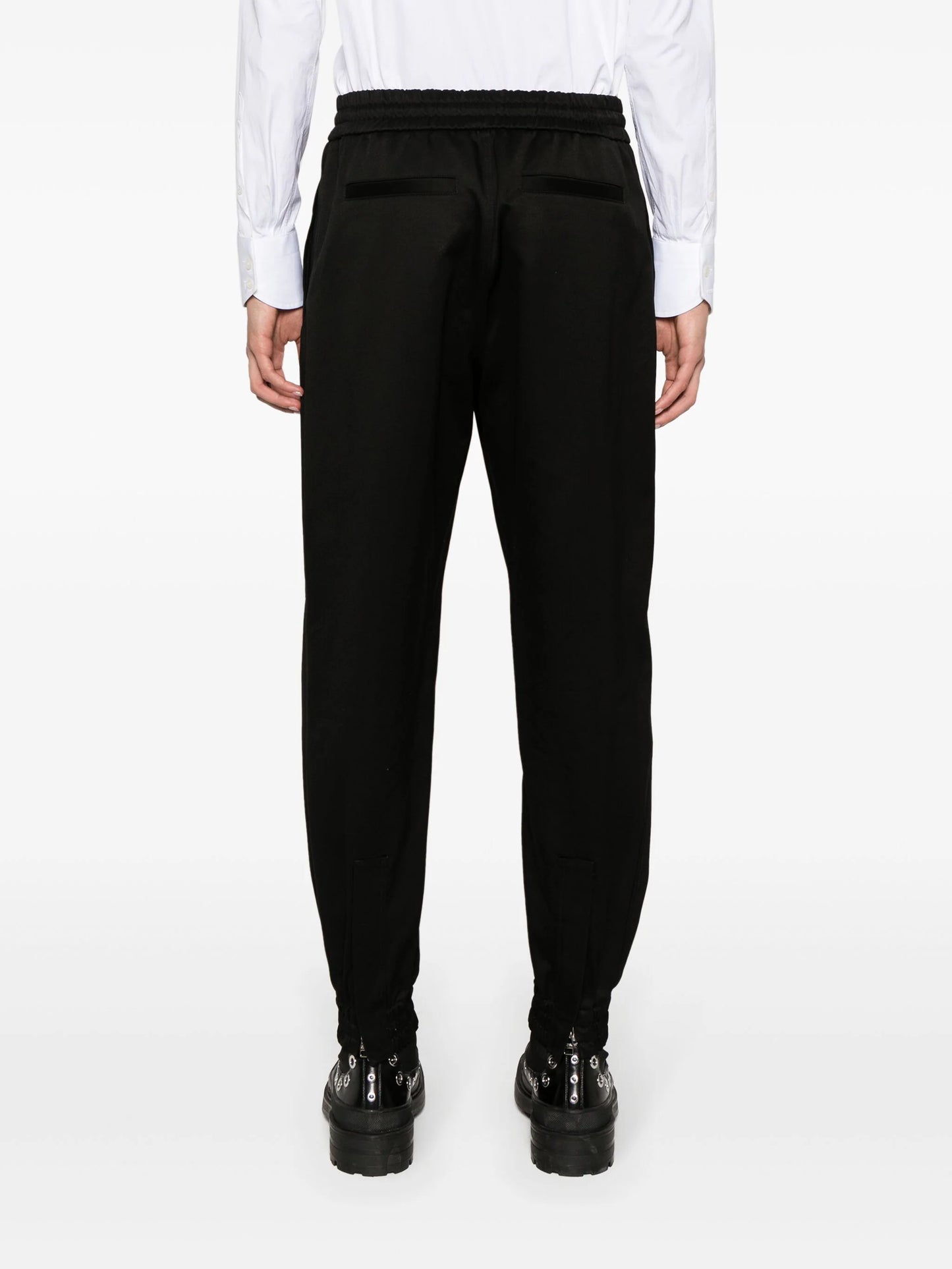 Tapered-Leg Cotton Trousers