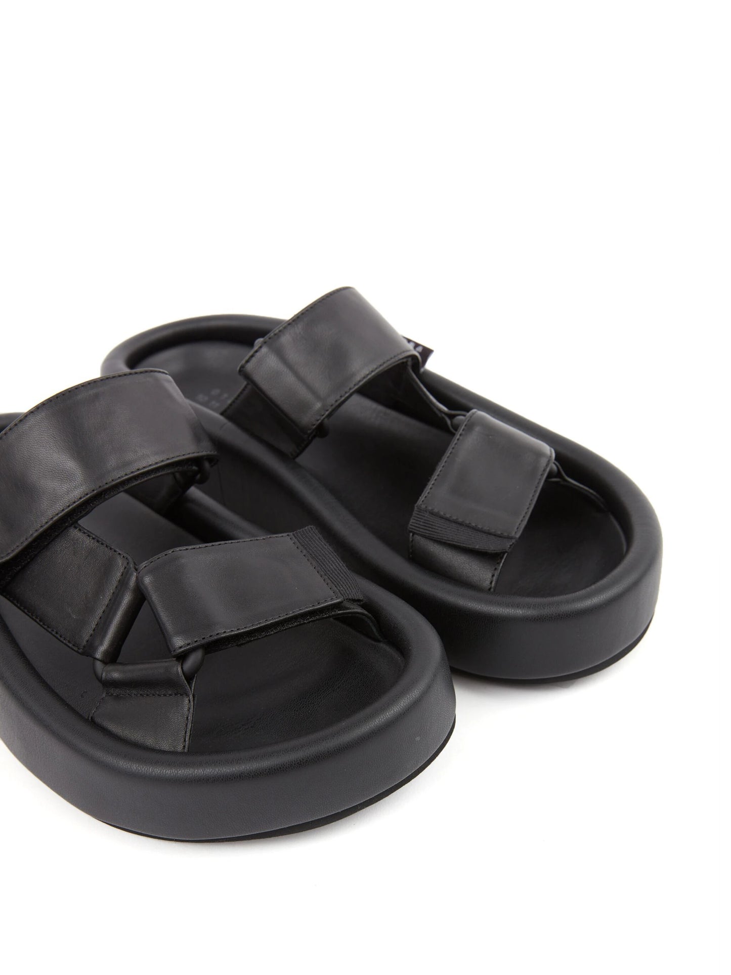 Webbing Slip-On Platform Sandals