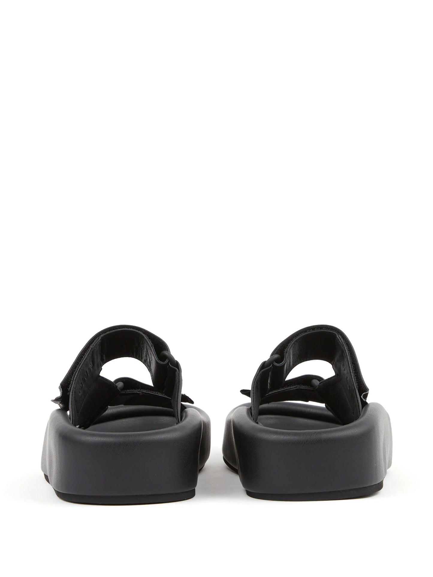 Webbing Slip-On Platform Sandals