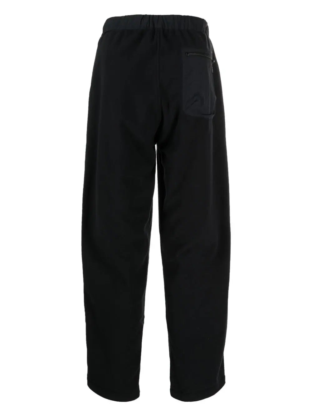 Elasticated-Waist Tapered Trousers