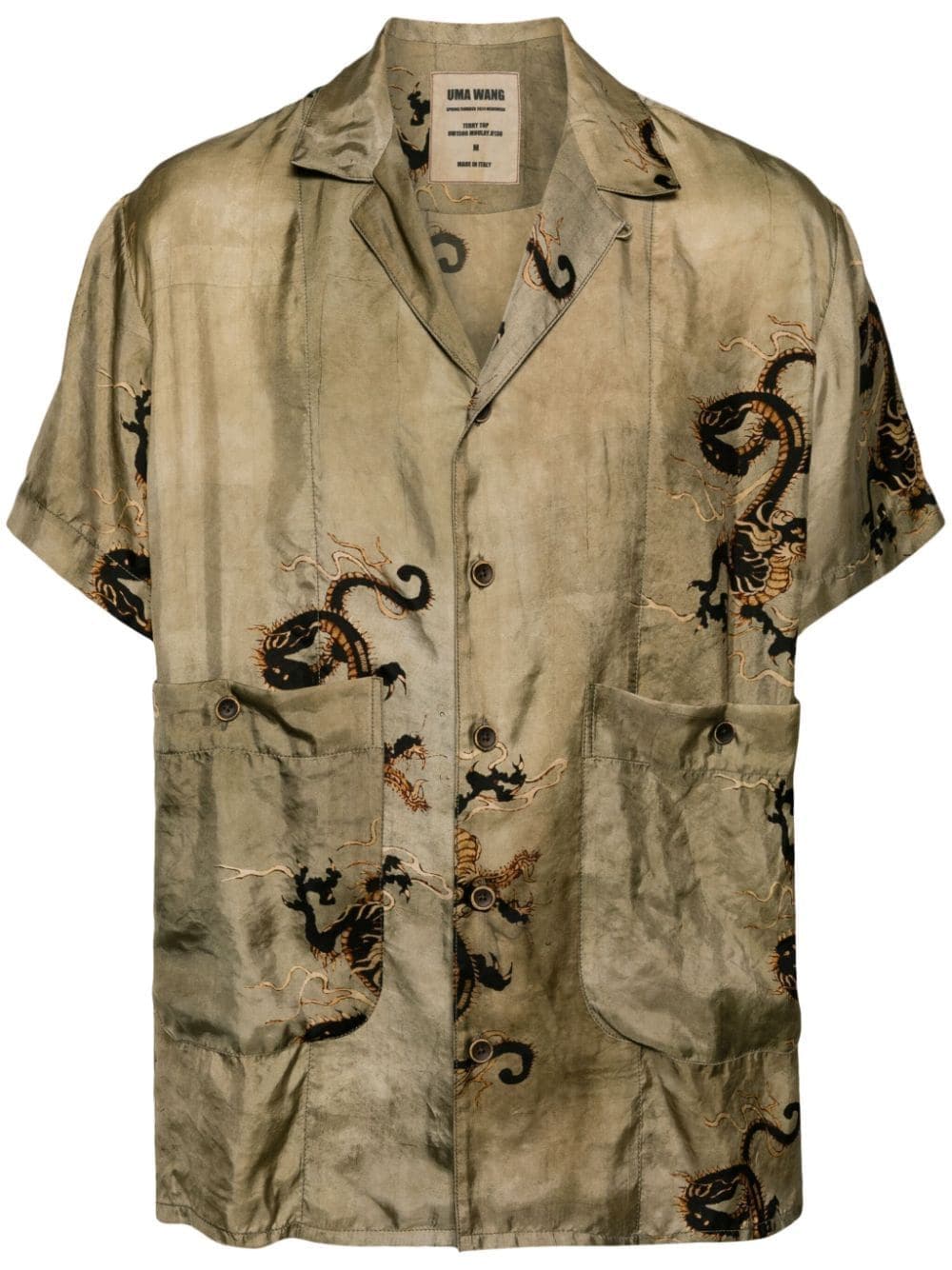 Terry Dragon-Print Shirt