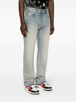 Release Hem Straight-Leg Jeans