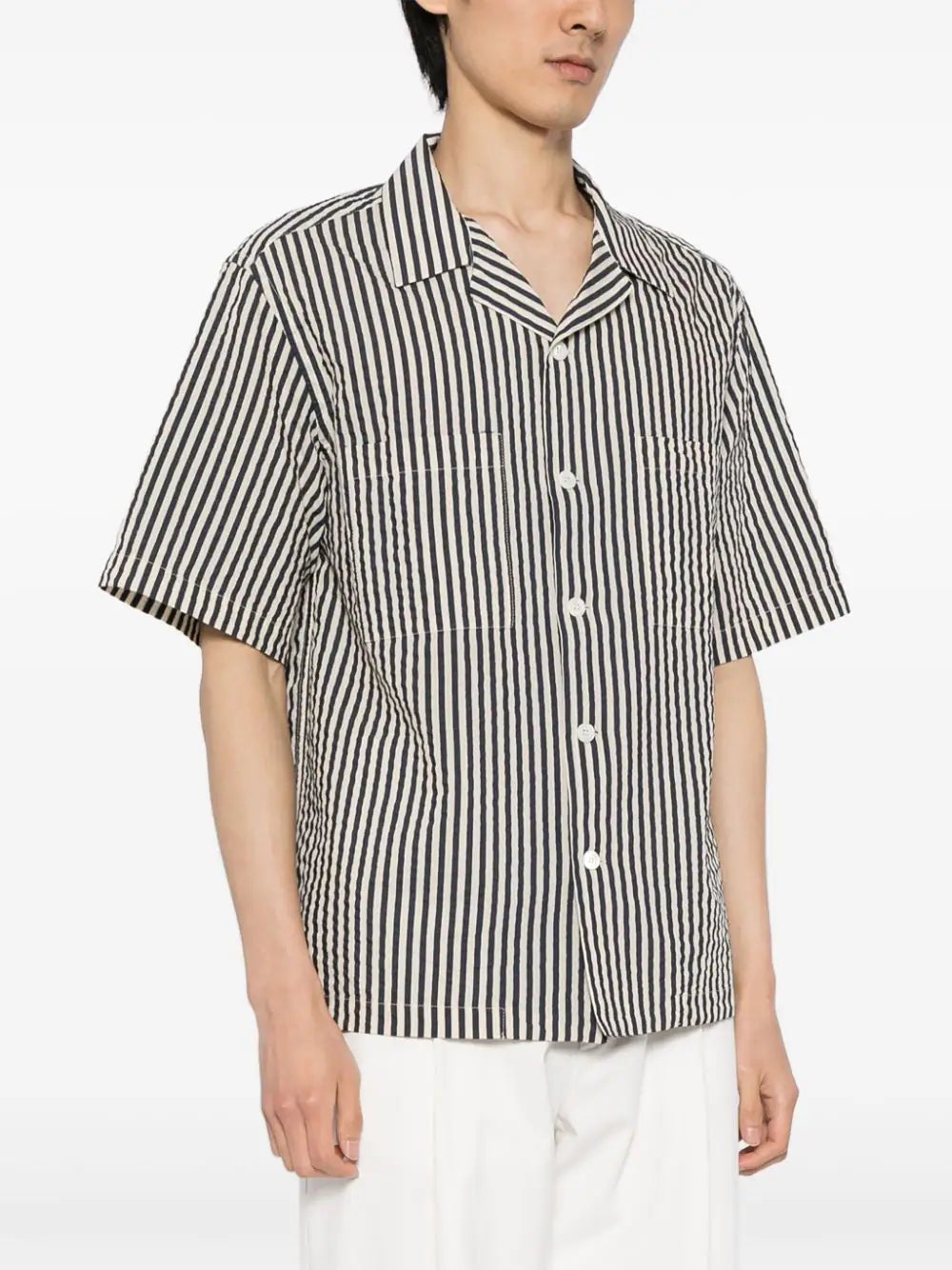 Striped Seersucker Shirt