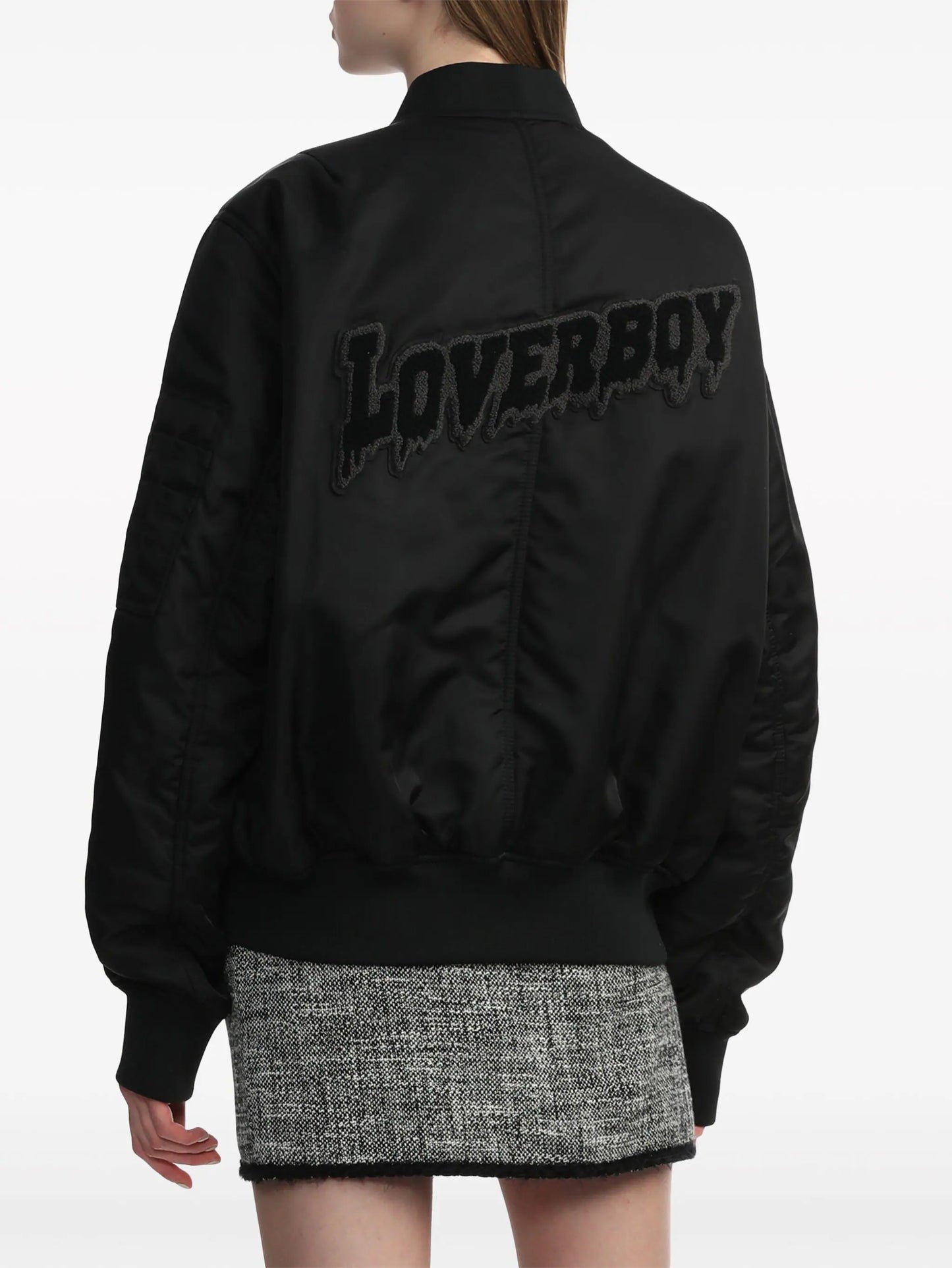 Logo-Appliqué Bomber Jacket