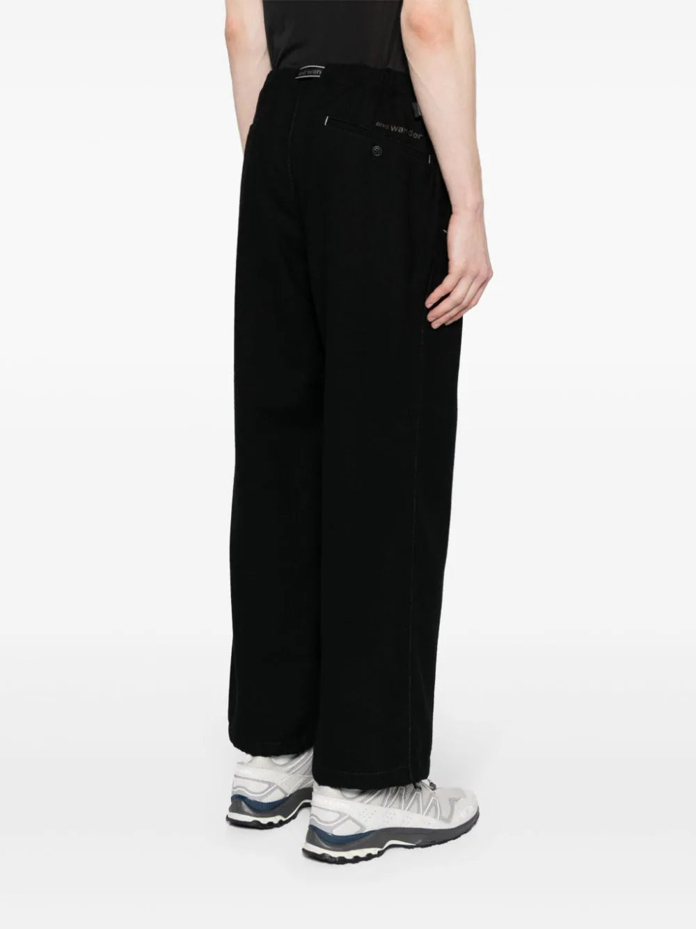 Belted Wool-Blend Trousers