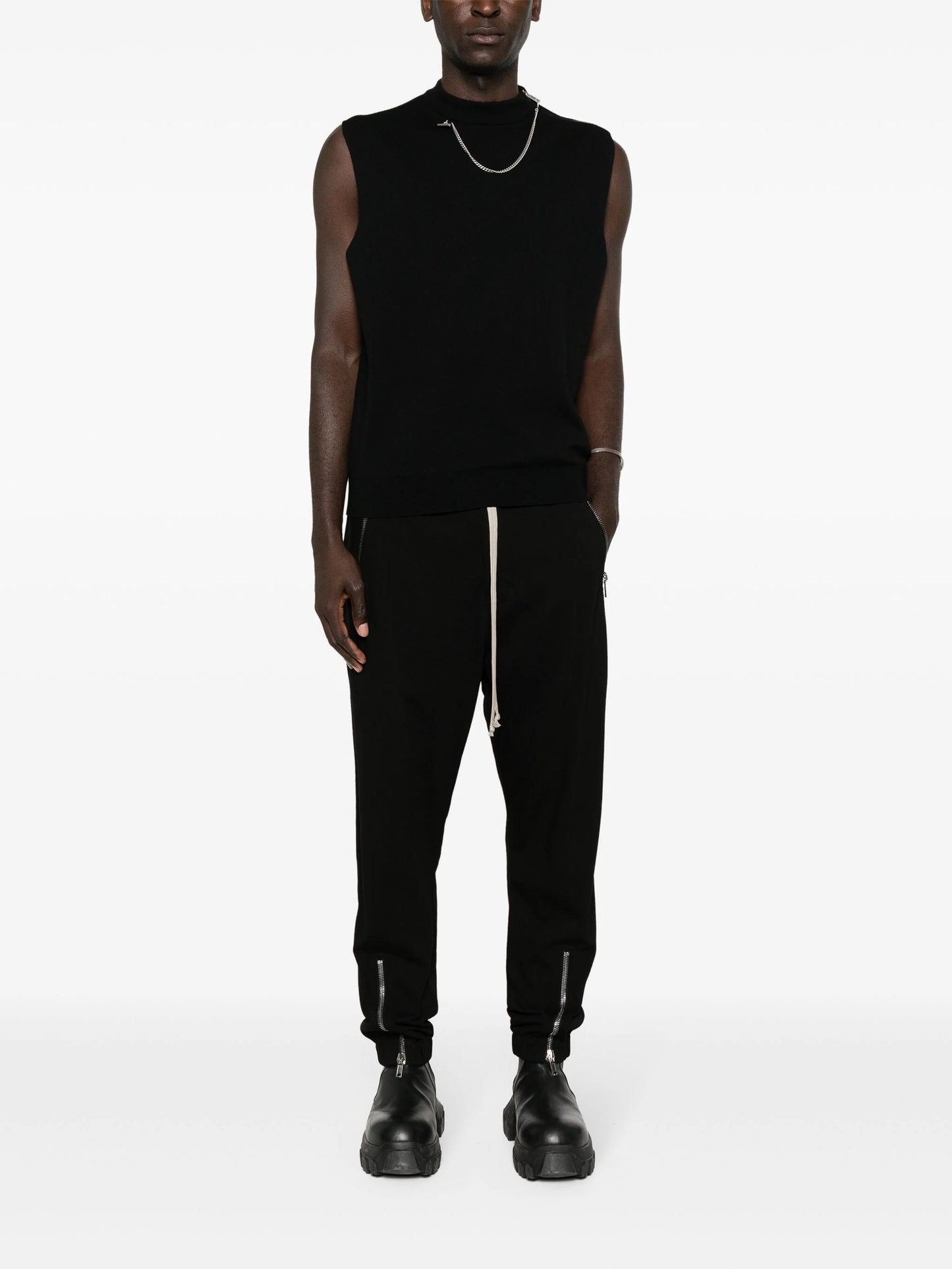 Organic-Cotton Tapered Trousers