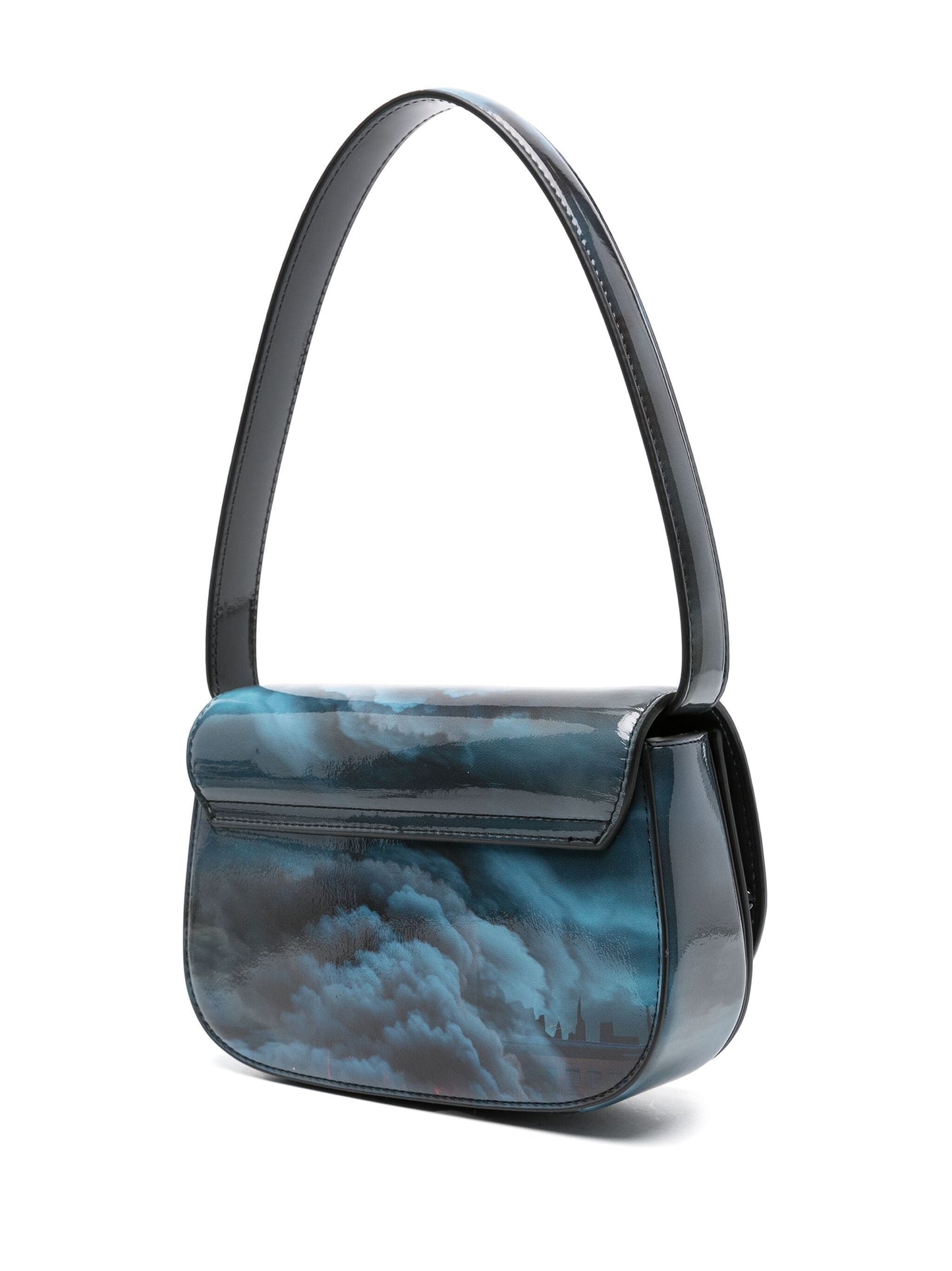 Diesel 1Dr Poly Flame Print Shoulder Bag