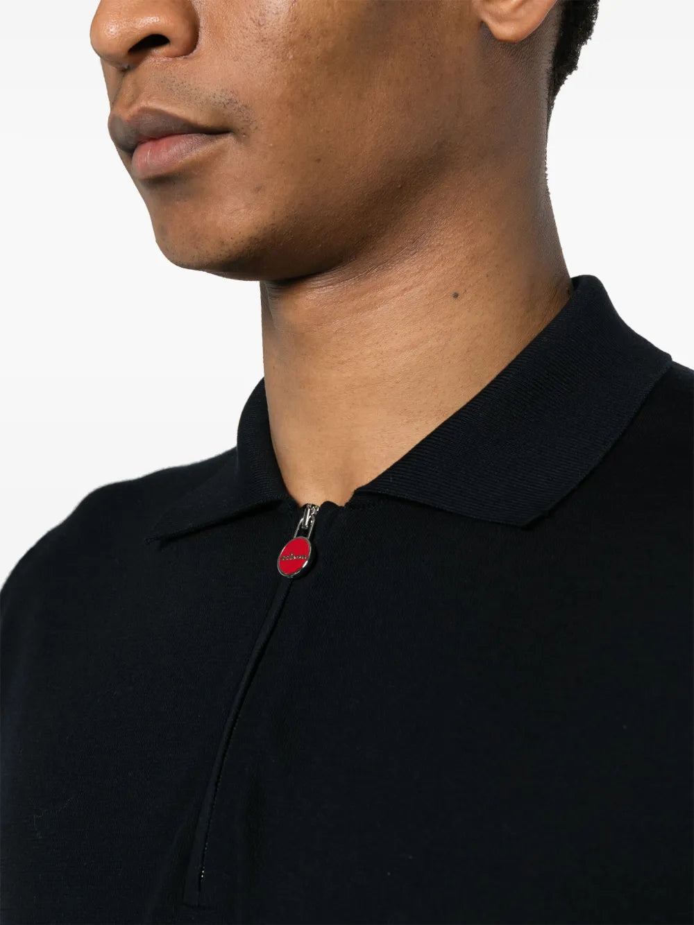 Fine-Ribbed Cotton Polo Shirt