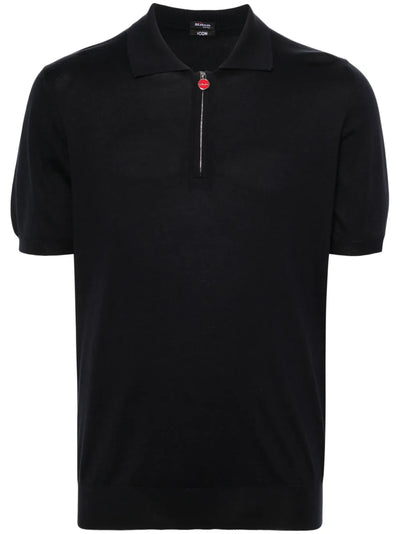 Fine-Ribbed Cotton Polo Shirt