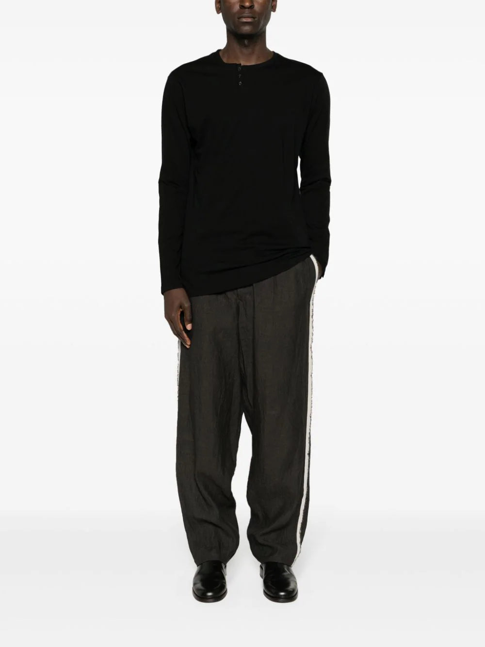 Seam-Detail Tapered Trousers