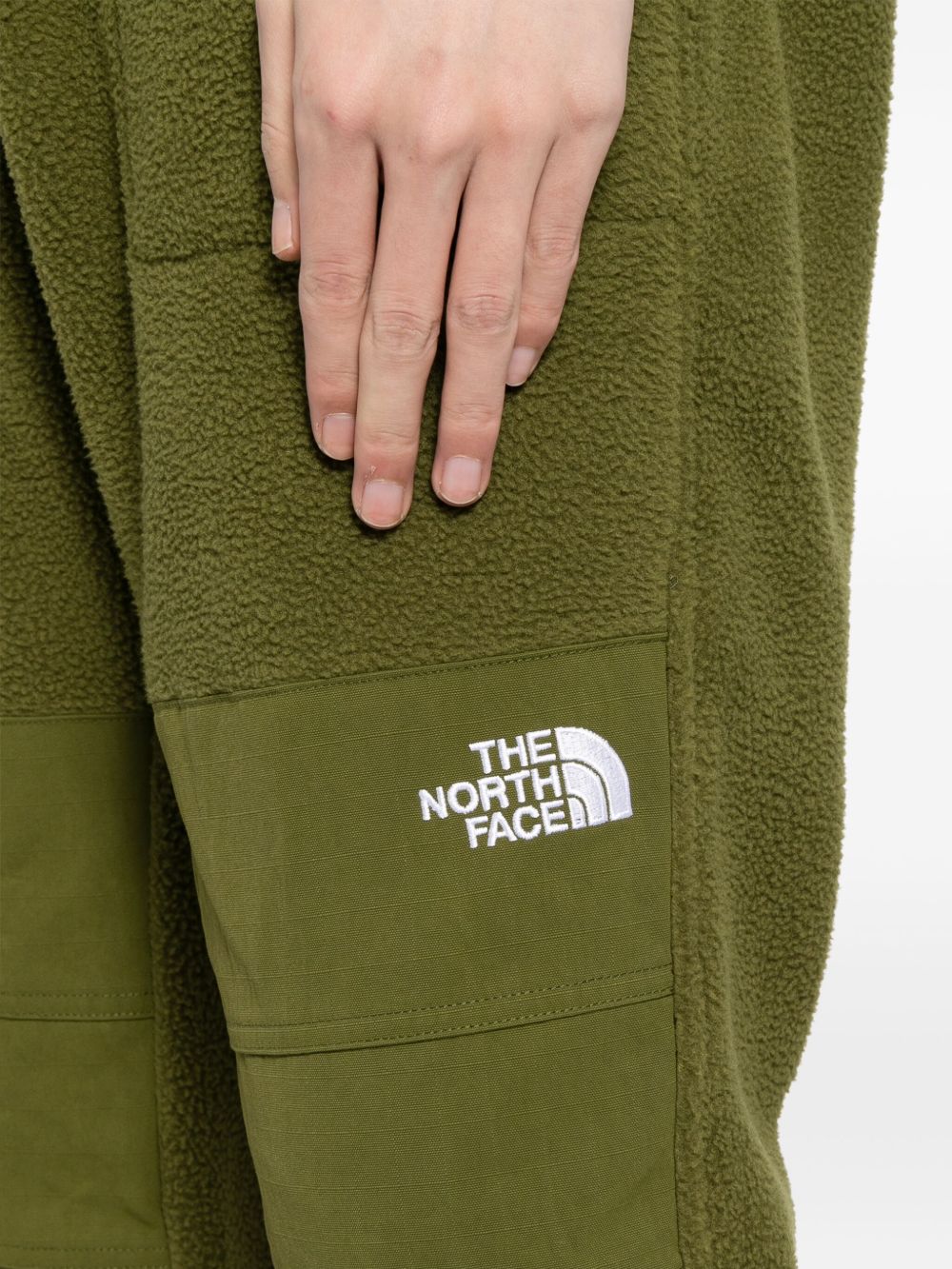 Logo-Embroidered Fleece-Panel Trousers