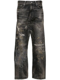 Savage Mid-Rise Straight-Leg Jeans