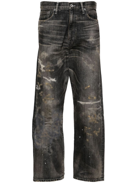 Savage Mid-Rise Straight-Leg Jeans