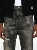 Savage Mid-Rise Straight-Leg Jeans