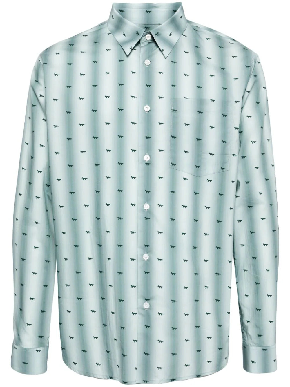 Logo-Print Cotton Shirt