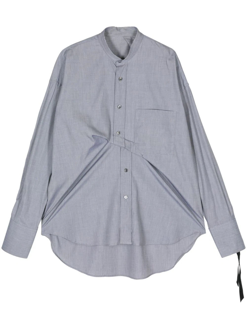 Draped Cotton Shirt