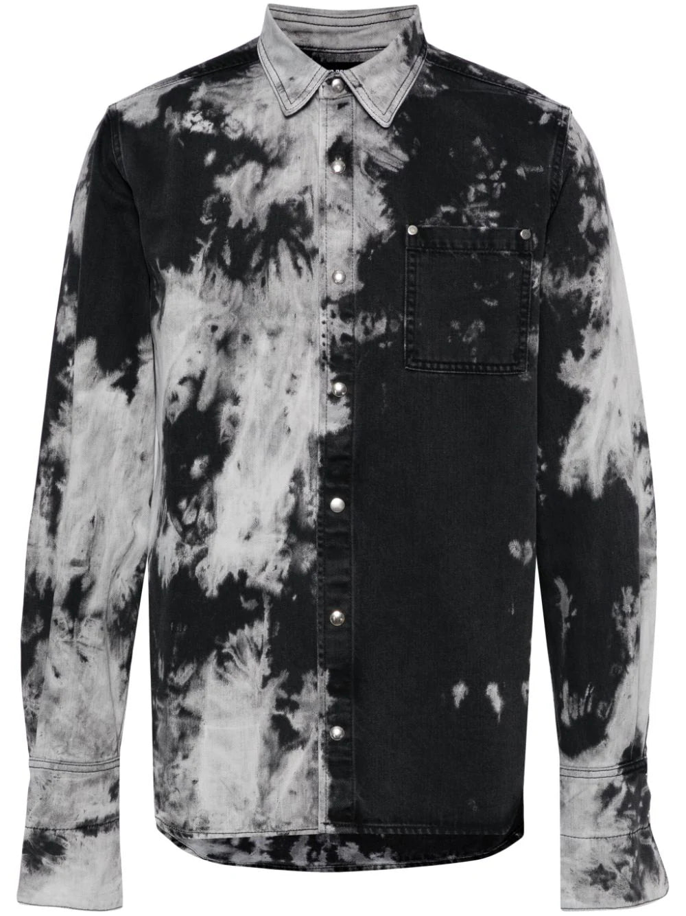 Tie-Dye Denim Shirt