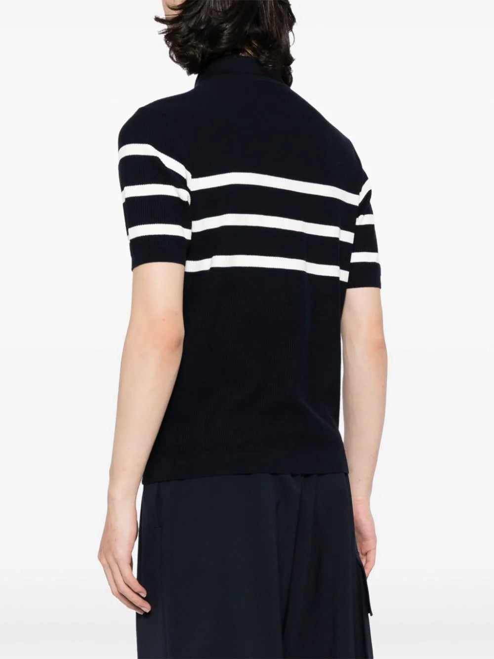 Striped Cotton Polo Shirt