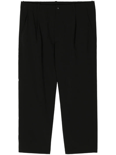 Mid-Rise Straight-Leg Trousers