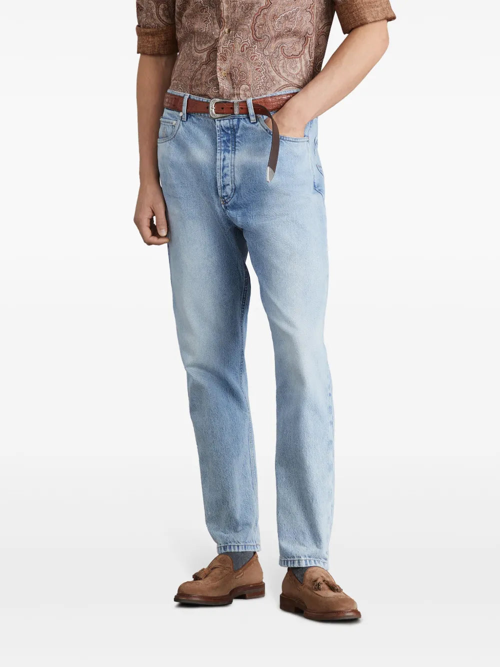 Mid-Rise Slim-Fit Jeans