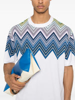 Zigzag-Print Cotton T-Shirt