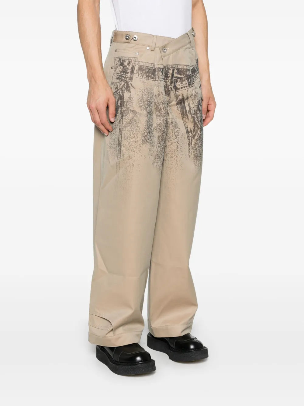 Graphic-Print Trousers