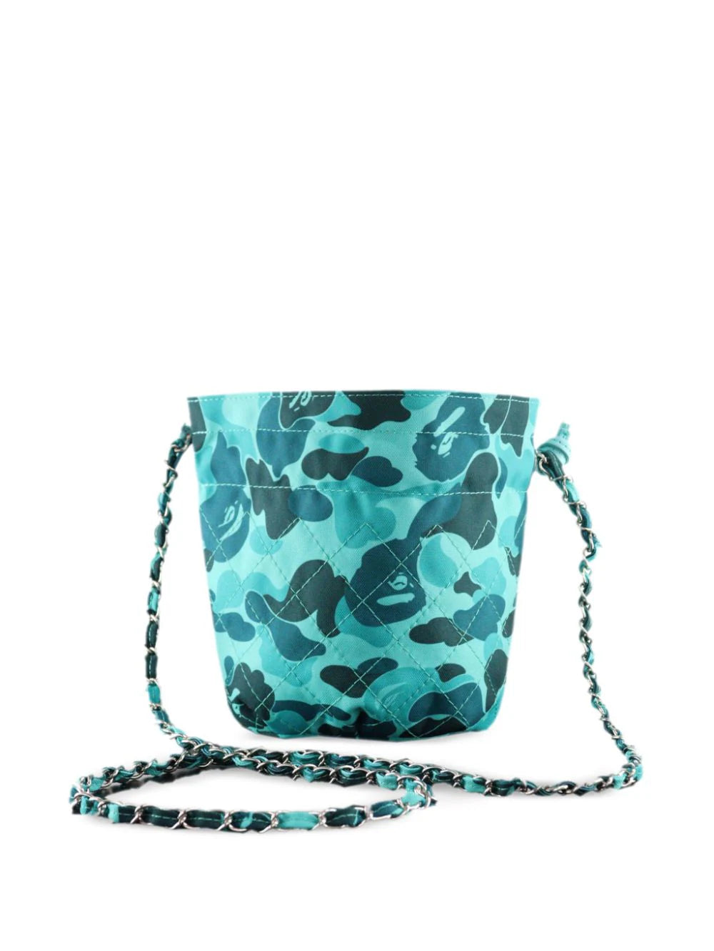 X Bape Camouflage-Print Bucket Bag