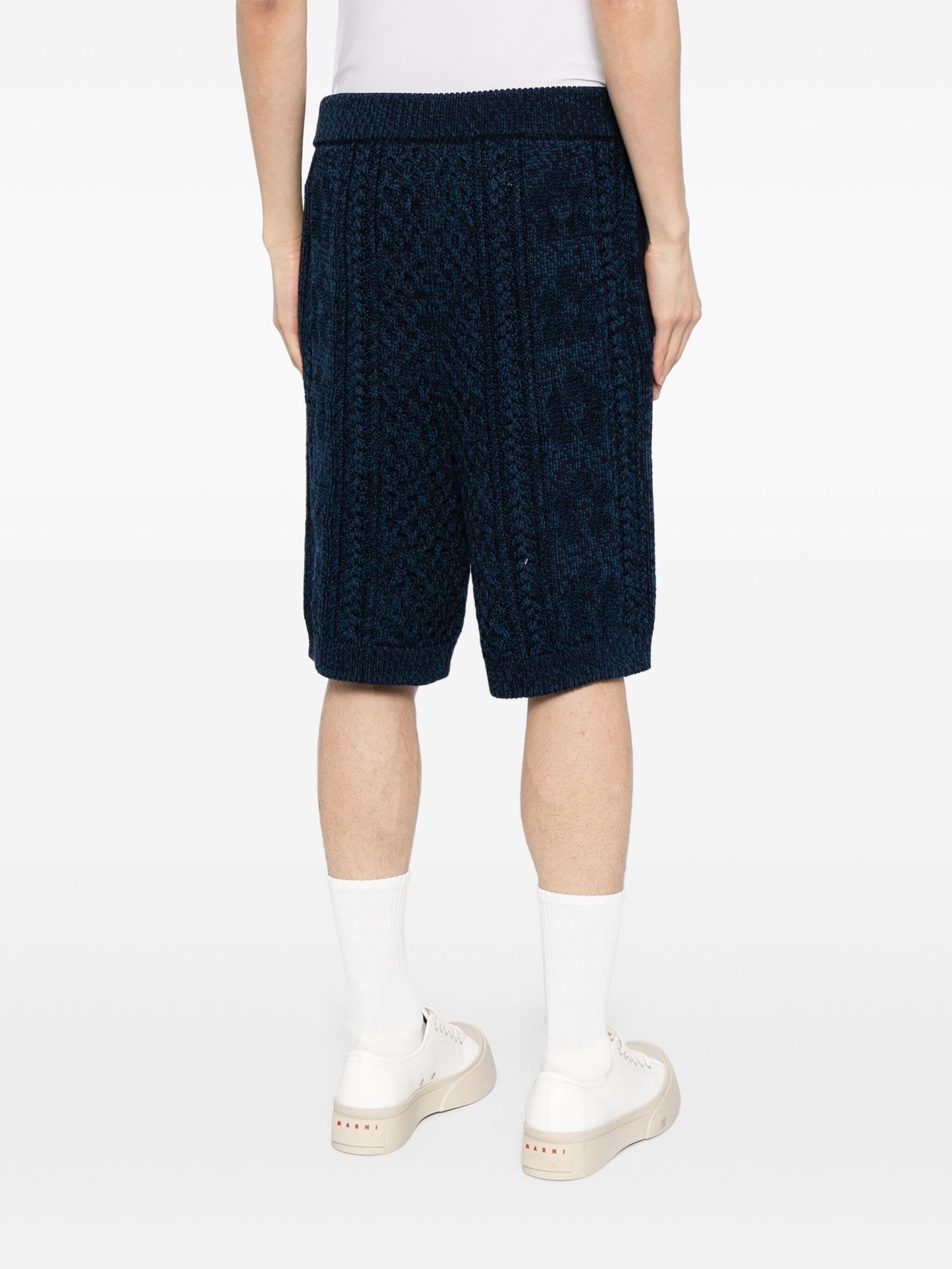 Knitted Knee-Length Shorts