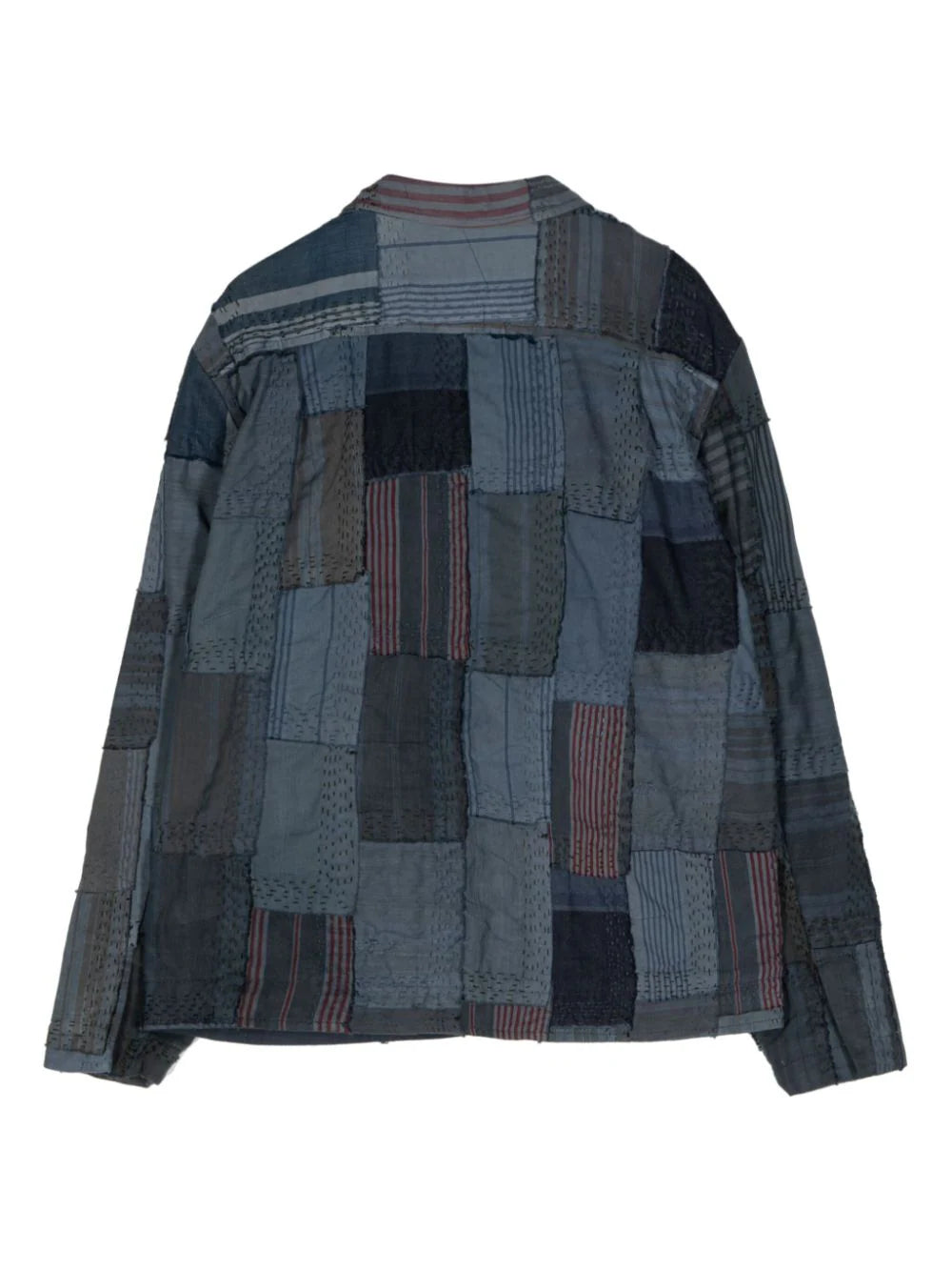 Patchwork Linen Shirt Jacket