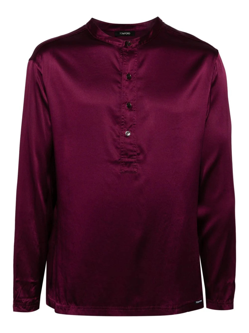 Silk-Blend Pajama Shirt