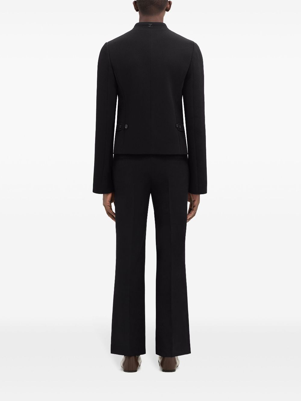 Flared Wool Trousers