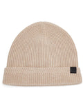 Logo-Patch Ribbed-Knit Beanie