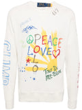 Peace-Print Cotton Jumper