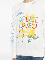 Peace-Print Cotton Jumper