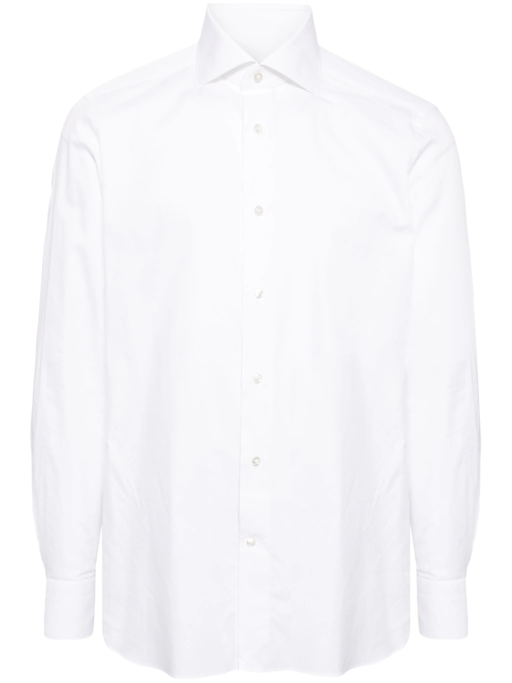 Spread-Collar Cotton Shirt