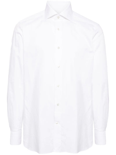 Spread-Collar Cotton Shirt