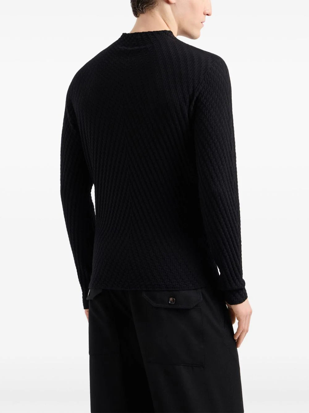 Patterned-Jacquard Jumper