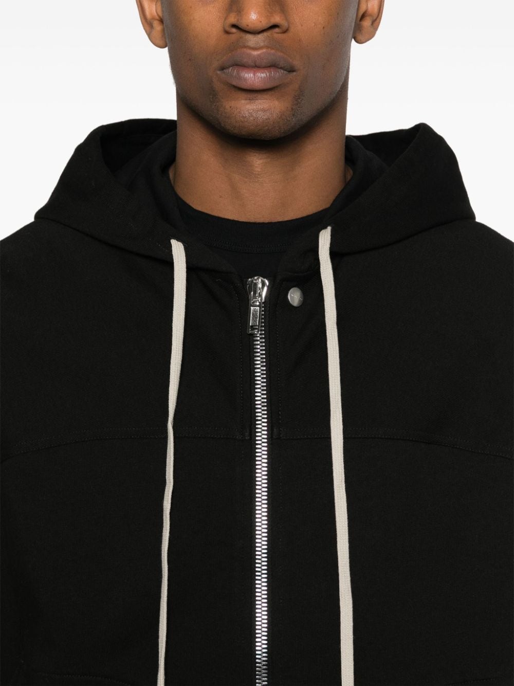 Zip-Up Cotton Hoodie