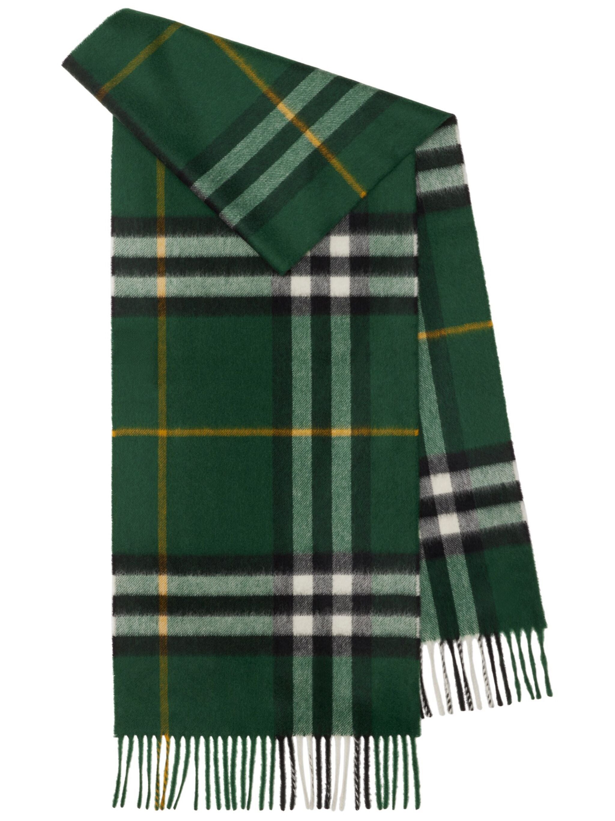 Check Cashmere Scarf