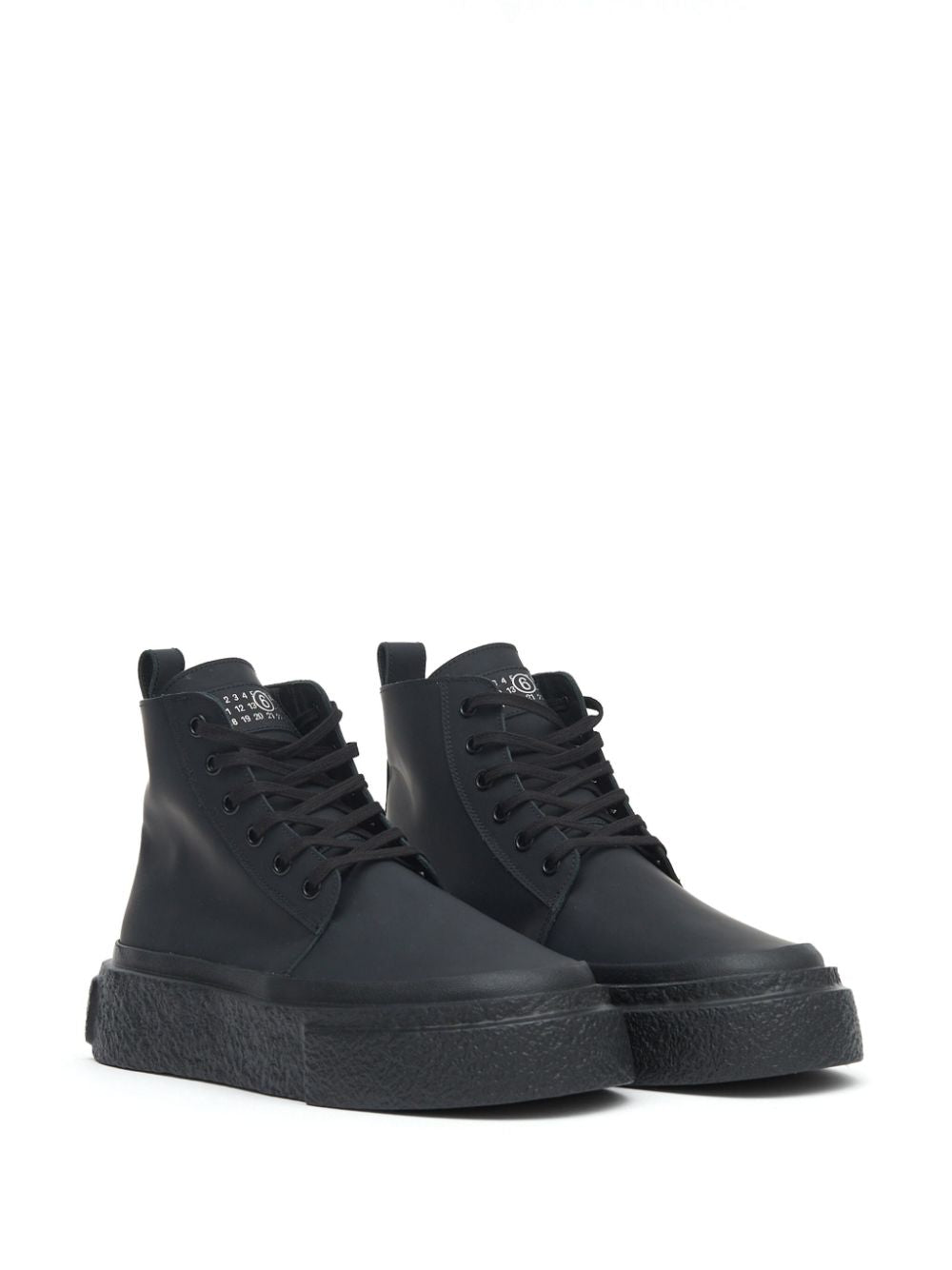 High-Top Leather Sneakers