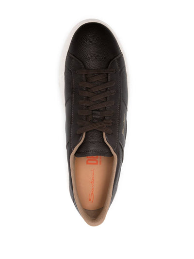 Lace-Up Leather Sneakers