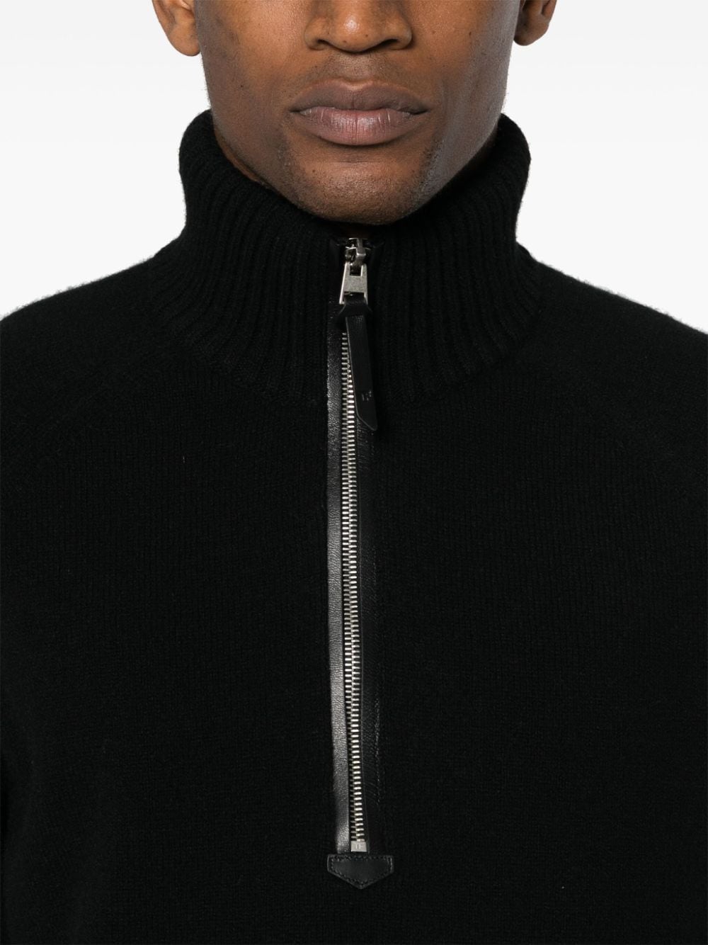 Half-Zip Wool Blend Jumper