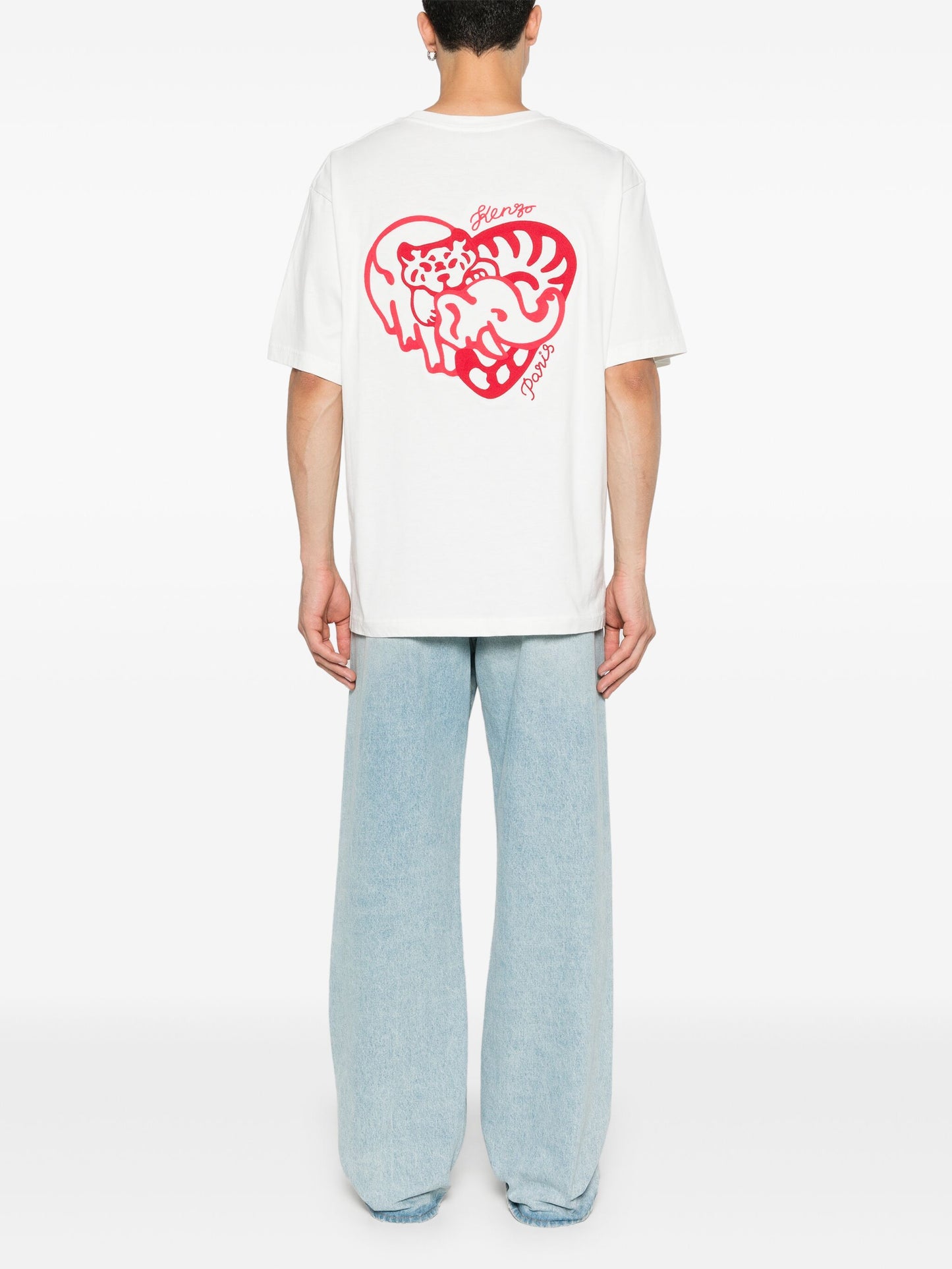 Heart-Embroidered T-Shirt