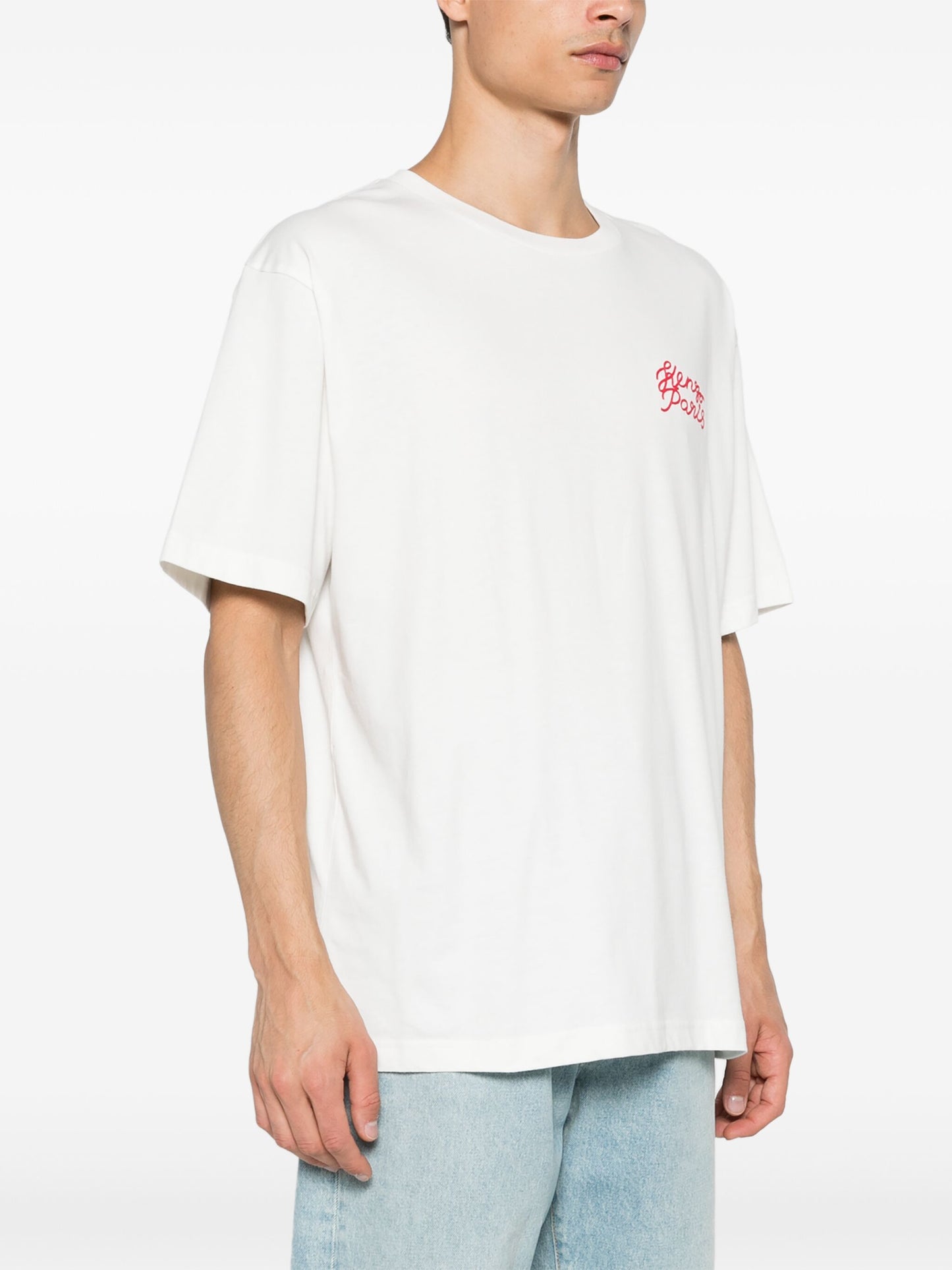 Heart-Embroidered T-Shirt