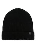 Logo-Patch Ribbed Beanie