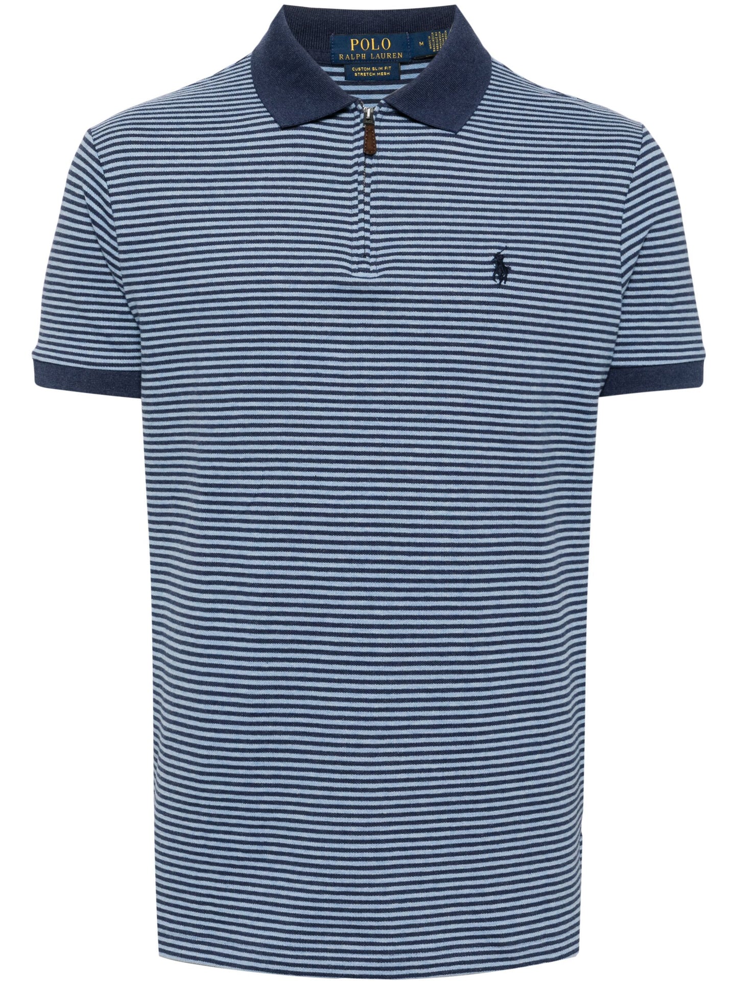 Striped Cotton-Blend Polo