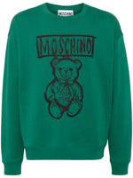 Drawn Teddy Bear Cotton Sweatshirt