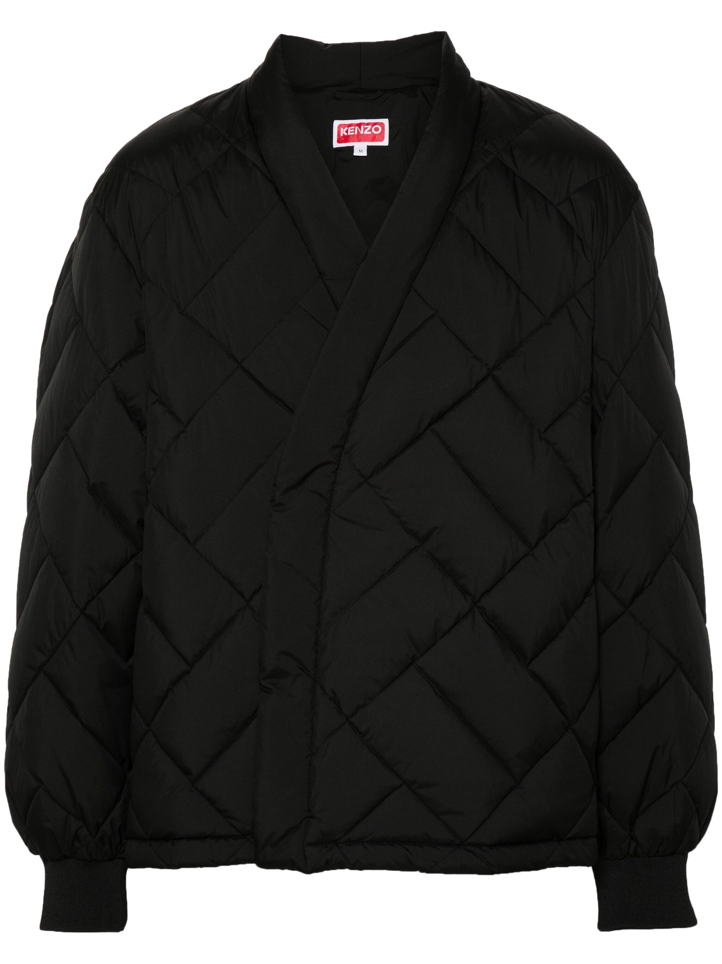 Wrap-Design Padded Jacket