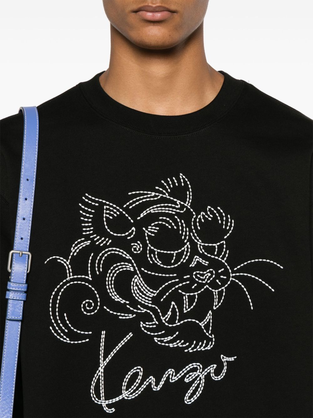 Tiger embroidered sweatshirt sale