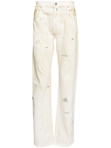 Painted Low-Rise Jeans
